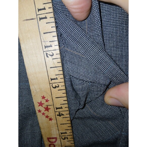 Haggar Imperial 2 Piece Suit Mens 42L 34X34 Two Button Gray USA Made Wool Blend - Picture 13 of 16